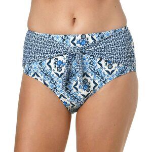 Jantzen Sunset Ceramic Tie High Waist Bikini Bottom 14